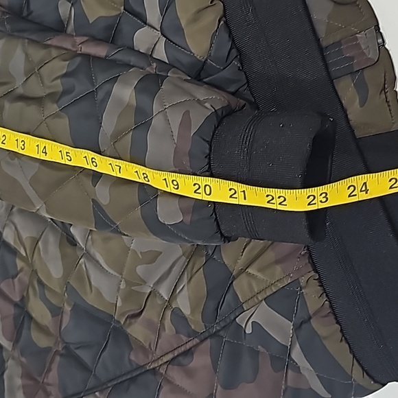 Calvin Klein Mens Jacket Camo Quilted Bomber Jacket Size M - Picture 10 of 14